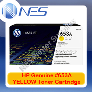 HP Genuine #653A YELLOW Toner Cartridge for Color LaserJet Enterprise M680dn/M680f/M680z [CF322A]